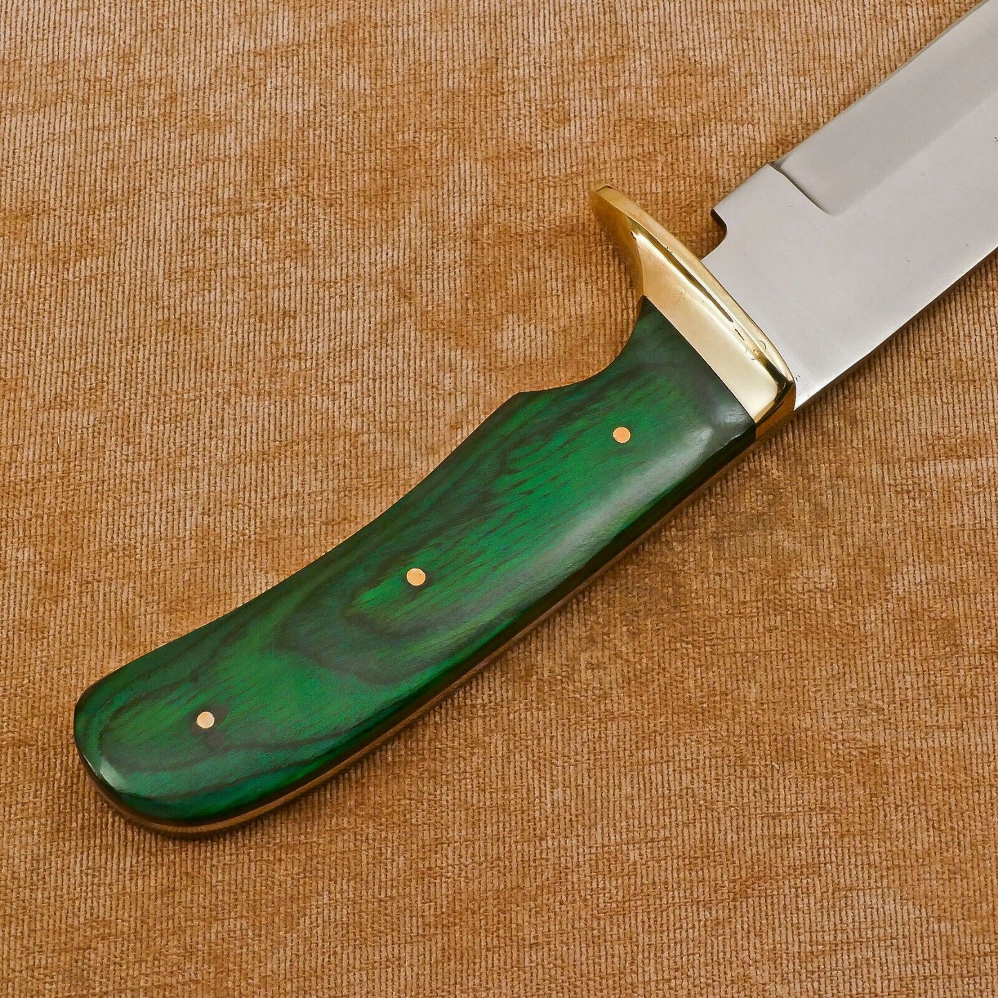 Handmade 12-Inch D2 Clip Point Blade Full Tang Bowie Hunting Knife with Sheath