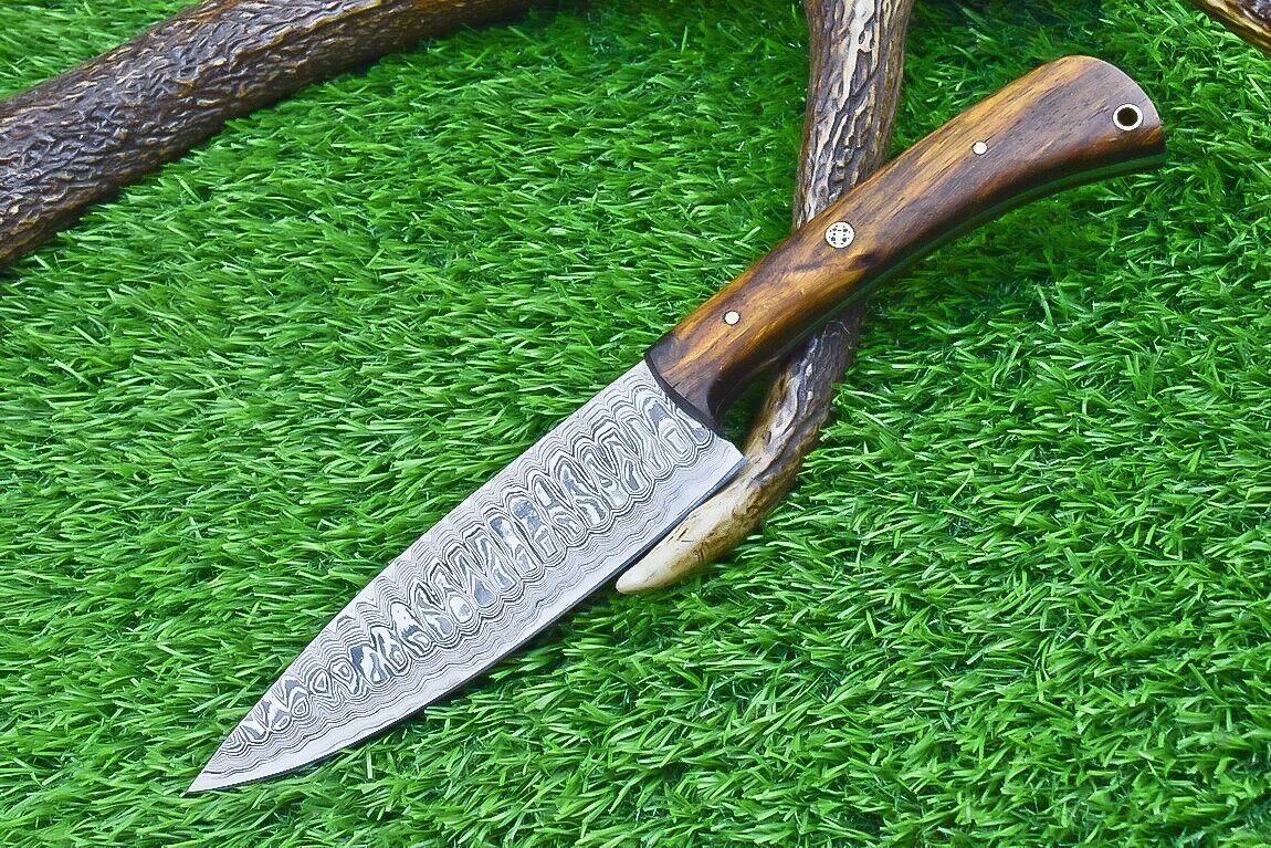 Stunning Hand Forged Damascus Steel Blade Kitchen Chef Knife – 100% Handmade