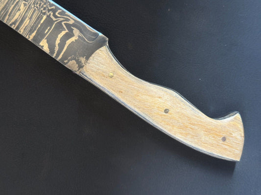 13" Damascus Fillet Knife Handmade Custom Fillet Knife with Wood Handle