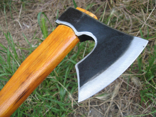 1.21 lbs Hand-Forged Bearded Viking Tomahawk Axe | Compact Camping & Hunting Tool
