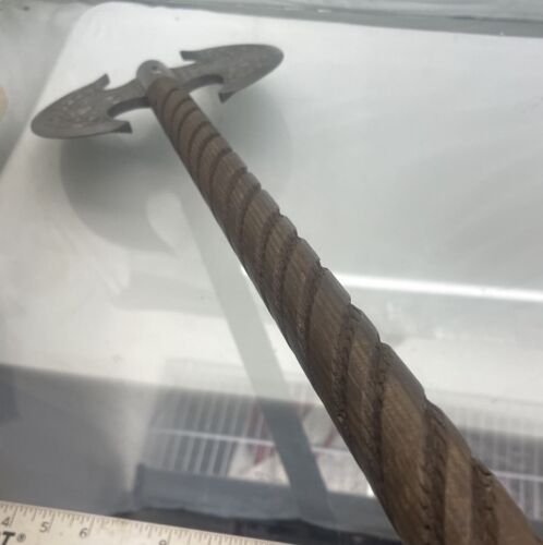 25" Hand Forged Viking Double Blade Axe Battle Ready Steel Axe with Leather Sheath