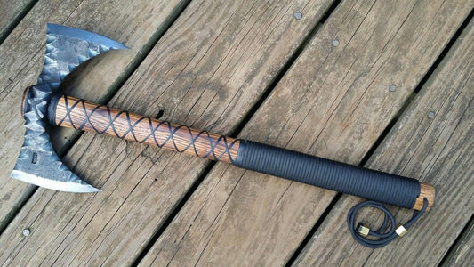 Hand-Forged Double Bit Viking Tomahawk | Custom Battle Axe