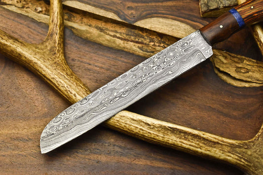 12" Handmade Damascus Steel Chef Knife | Full Tang Kitchen Knive