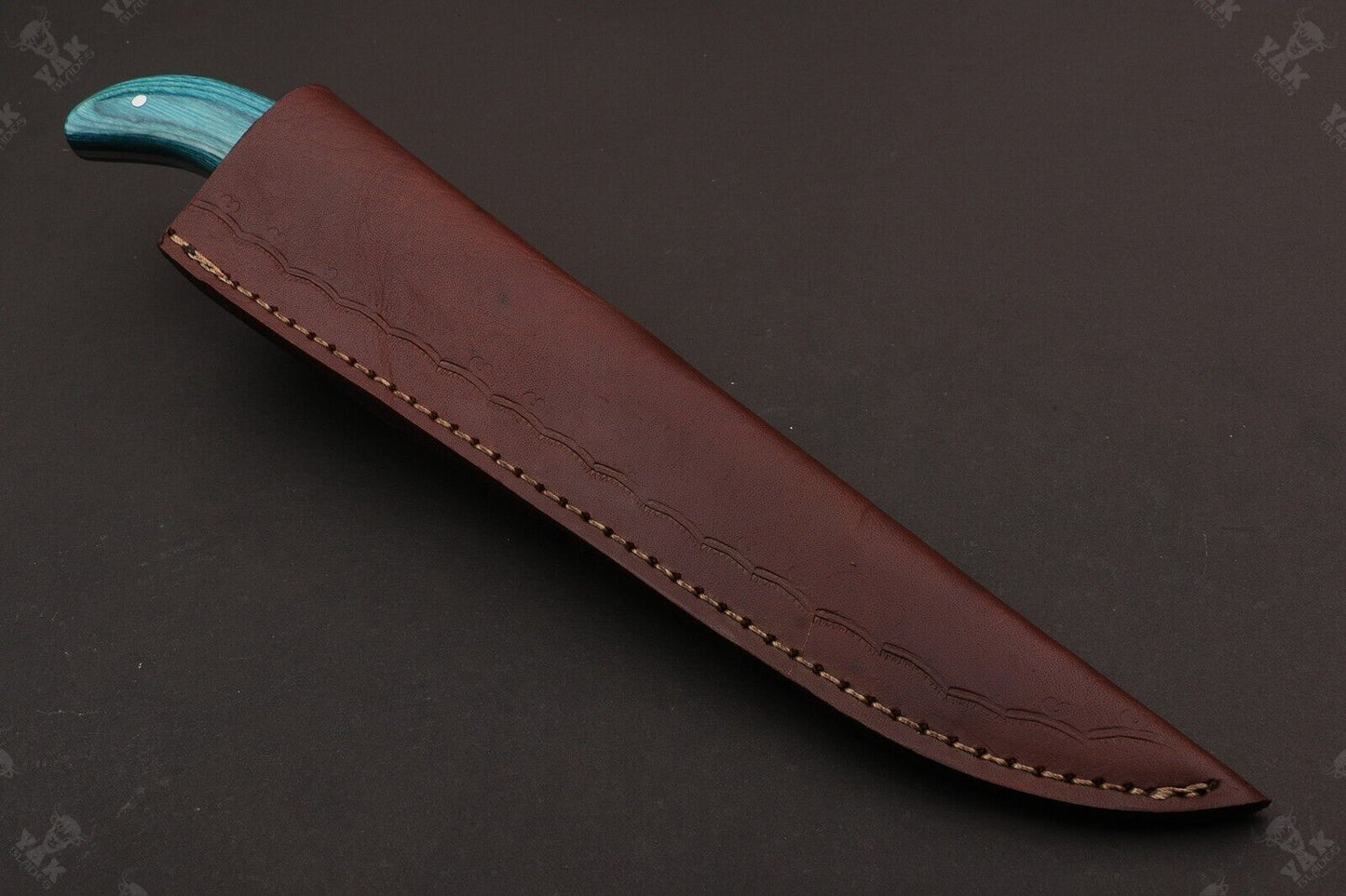12.5" Damascus Fillet Knife Damascus Steel Fillet Knife With Pakka Wood Handle W/Sheath
