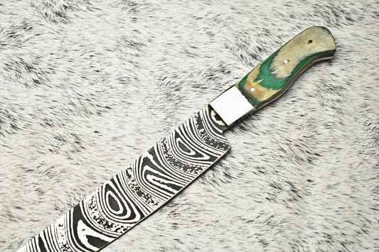 Cutlery Salvation Handmade Damascus Steel Full Tang Kitchen Chef Knife