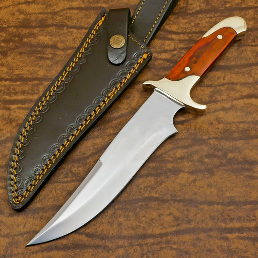 Handmade 12 Inch D2 Steel Blade Full Tang Bowie Hunting Sport Knife – Survival & Outdoor Gear