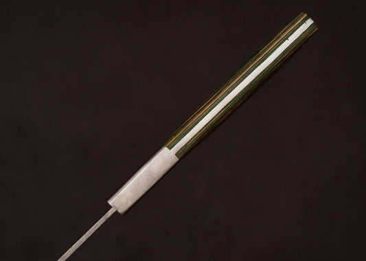 Custom Handmade Full Tang Damascus Steel Kitchen Chef Knife 8" Pakka Wood Handle