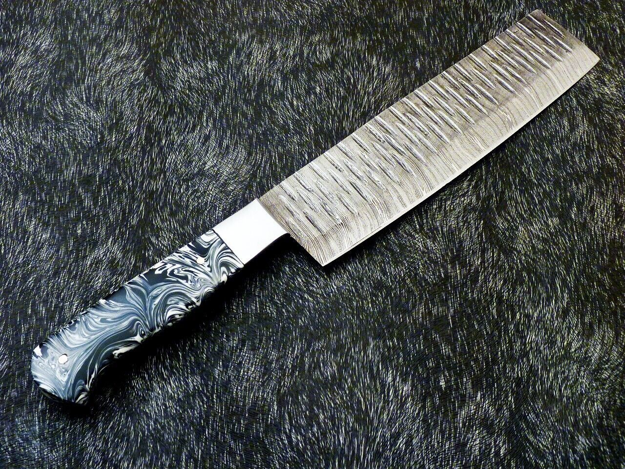 12" Custom Hand Forged Damascus Steel Chopper Knife | Kitchen & Chef Knife