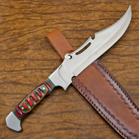 Elite 12-Inch D2 Steel Full Tang Massive Bowie Hunting & Outdoor Knife