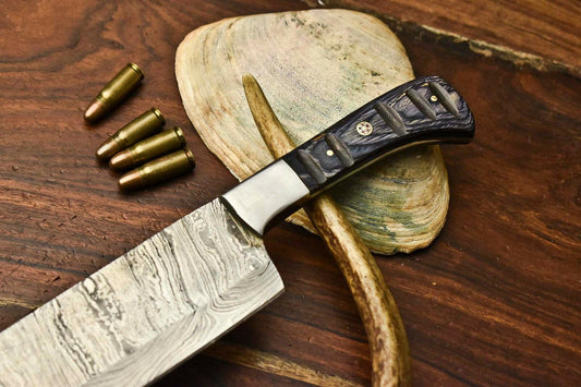 Hand Made Damascus Steel Blade Chef Kitchen Full Tang Knife – Artisan Handmade