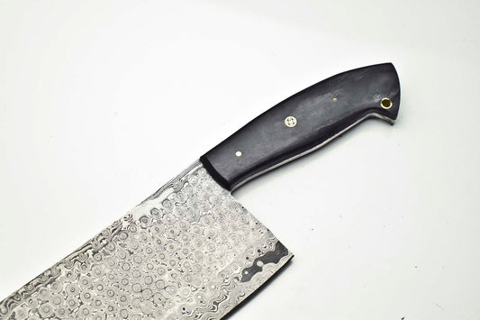 Cutlery Salvation Handmade Damascus Blade Kitchen Full Tang Chef Chopper Knife