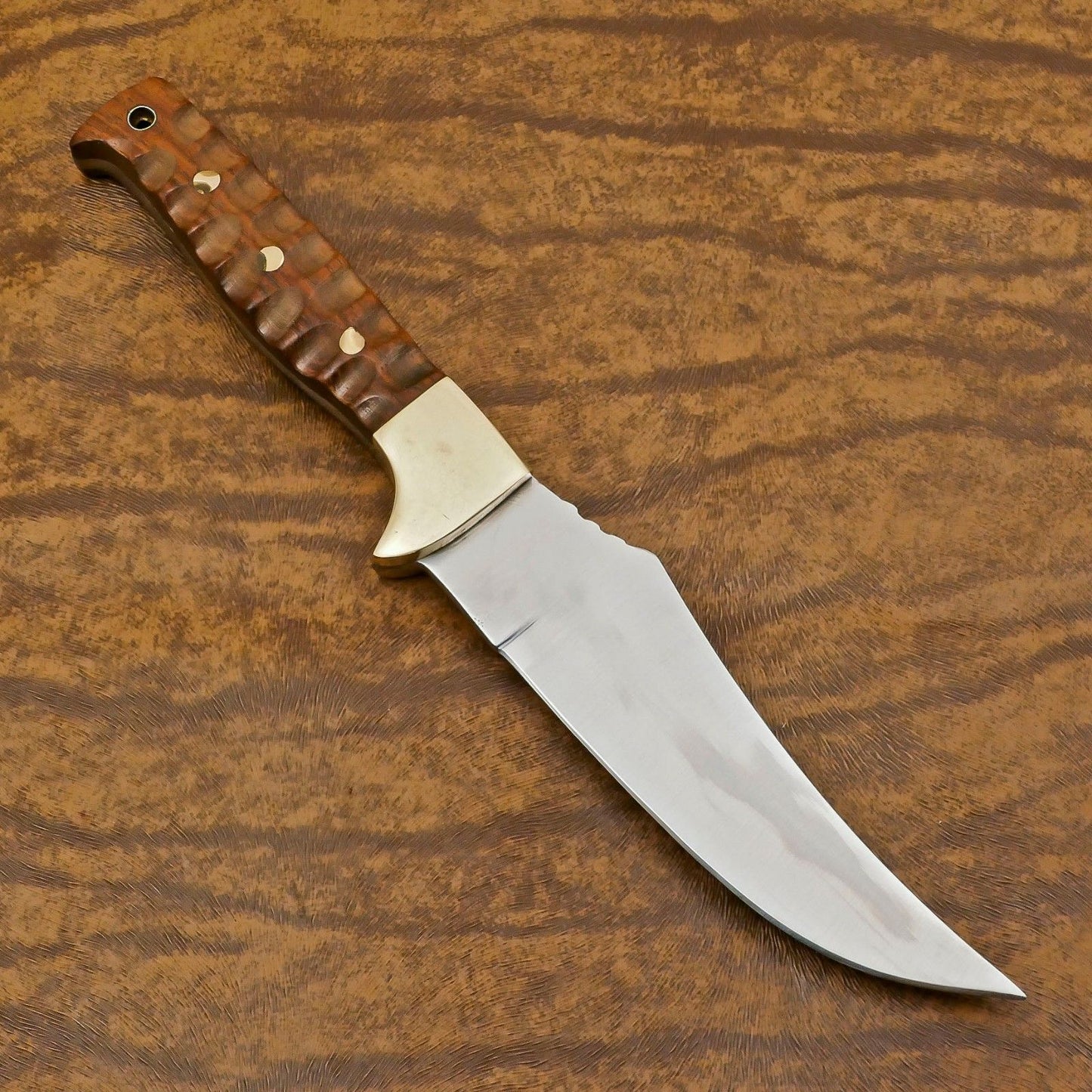 12-Inch D2 Steel Full Tang Bowie Hunting Sport Knife with Ergonomic Handle