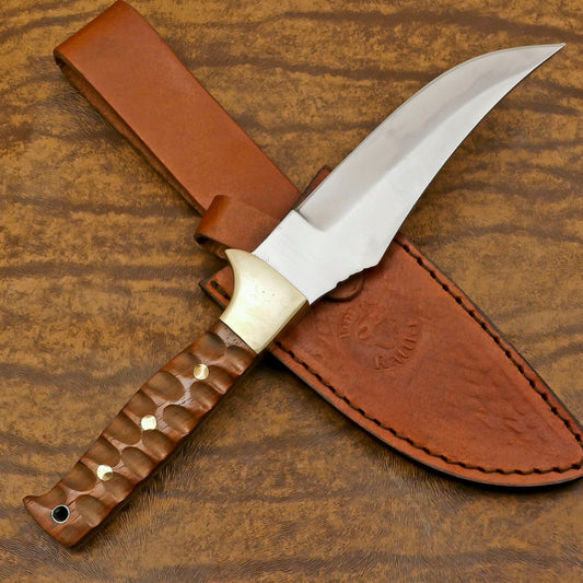 12-Inch D2 Steel Full Tang Bowie Hunting Sport Knife with Ergonomic Handle