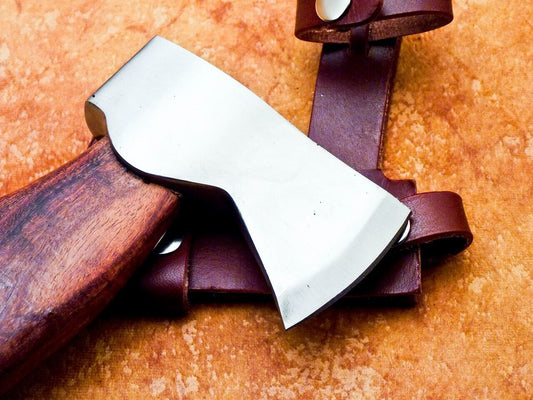 Handmade Viking Throwing Tomahawk Axe 18 Inch Carbon Steel with Wood Handle