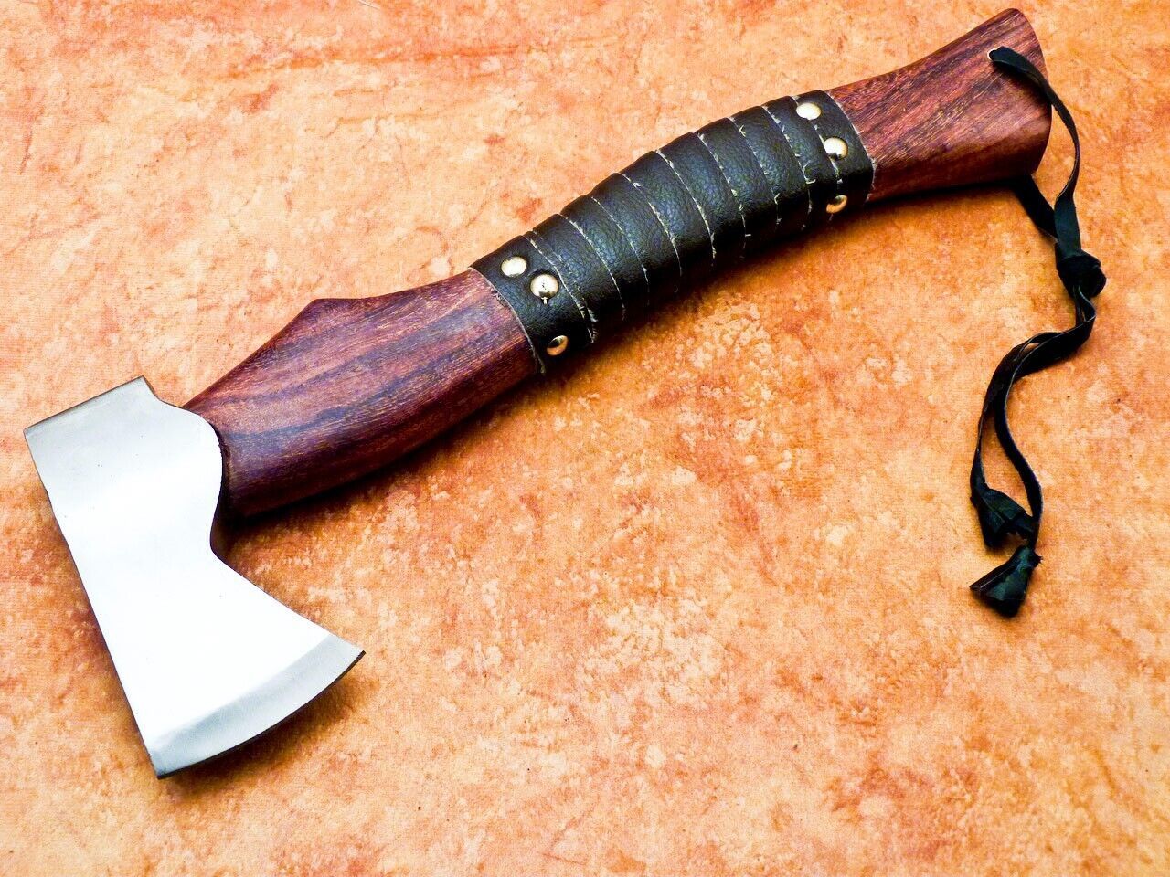 Handmade Viking Throwing Tomahawk Axe 18 Inch Carbon Steel with Wood Handle