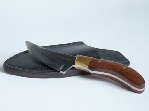 Skinner Hunting Knife – Stainless Steel Blade with Wood & Brass Handle