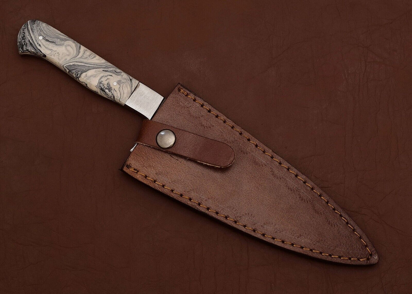 Custom Handmade Damascus Steel Kitchen Chef Fillet Knife with Resin Art Handle