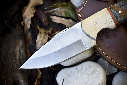 Handmade AUS-8 Steel Skinner Knife | Micarta Handle | Rare Collectible