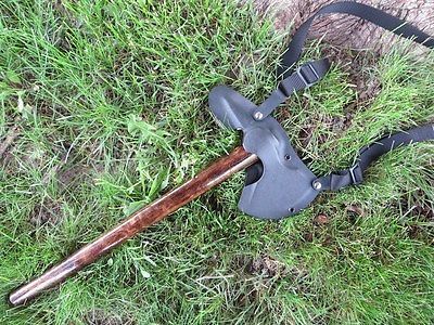 Hand Forged Viking Spike Tomahawk with Curly Walnut Handle and Harness