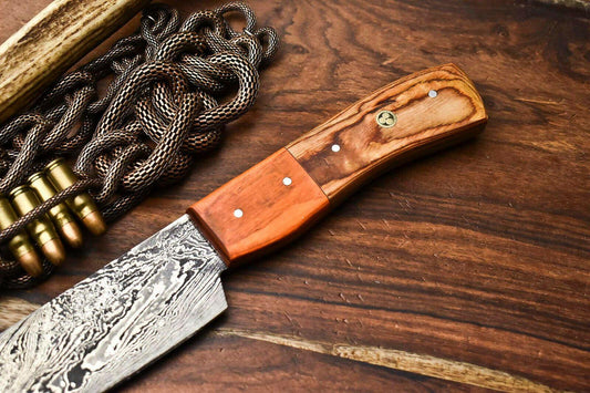 Premium Hand Forged Damascus Steel Chef Knife – Full Tang Kitchen Blade, 384 Layers