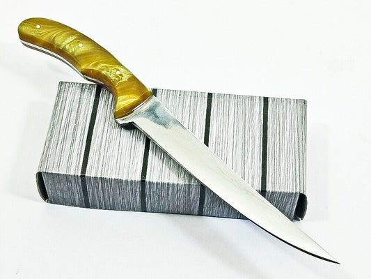 Handmade D2 Steel Blade Best Fillet Knife Custom Fillet Knife Full Tang Knife W/Sheath
