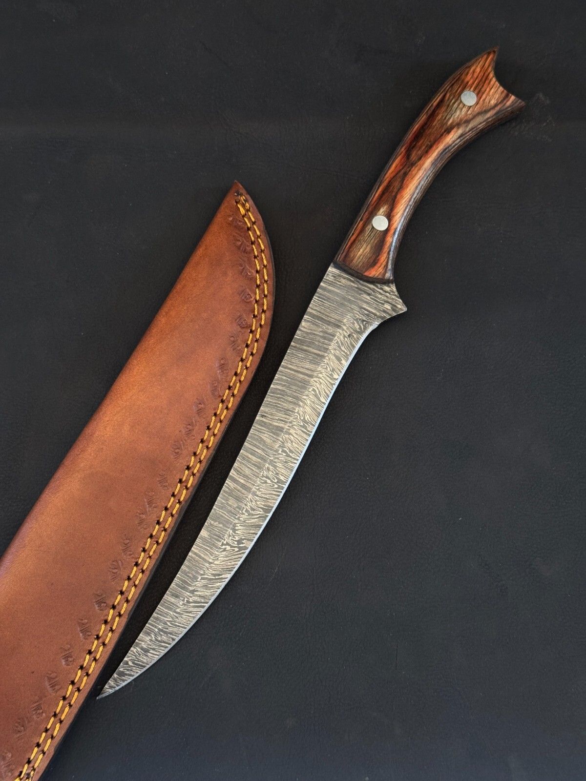 Premium 13" Damascus Fillet Knife Handmade Custom Fillet Knife for Kitchen
