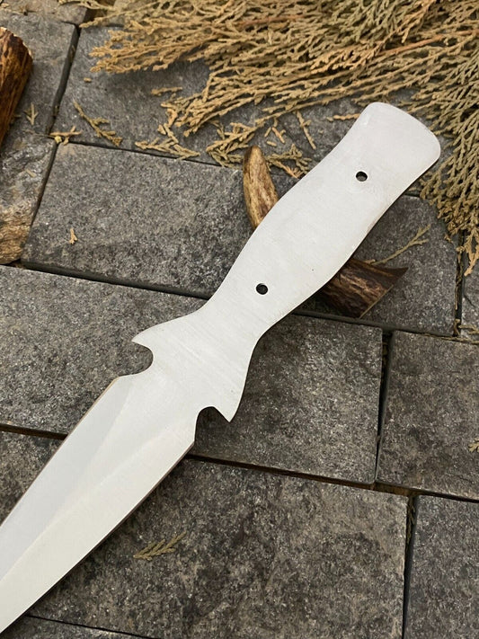 10 Inch Railroad Spike Steel Dirk Knife with Full Tang Construction