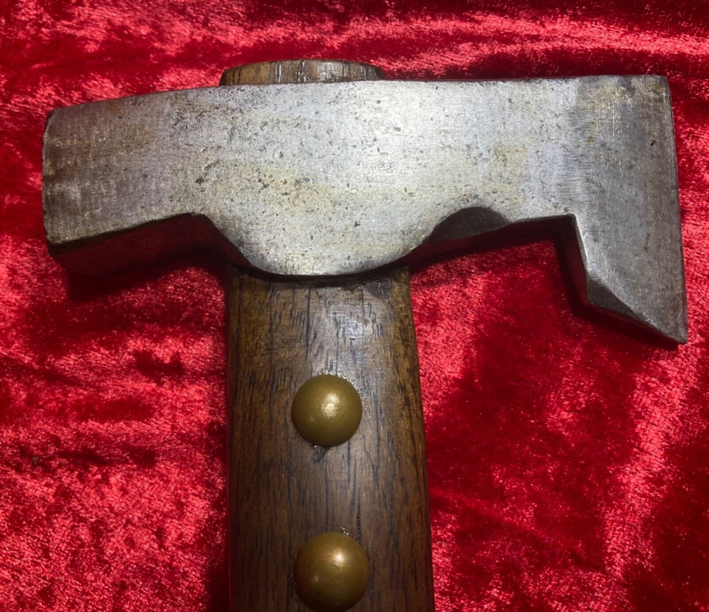 Custom Bearded Viking Tomahawk 11 Inch Carbon Steel Belt Axe with Hardwood Handle