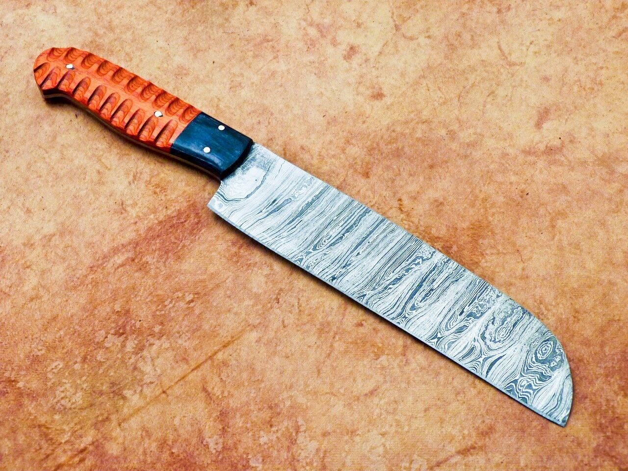 13" Professional Chef Knife Damascus Blade Kitchen Knife "Hard Wood"