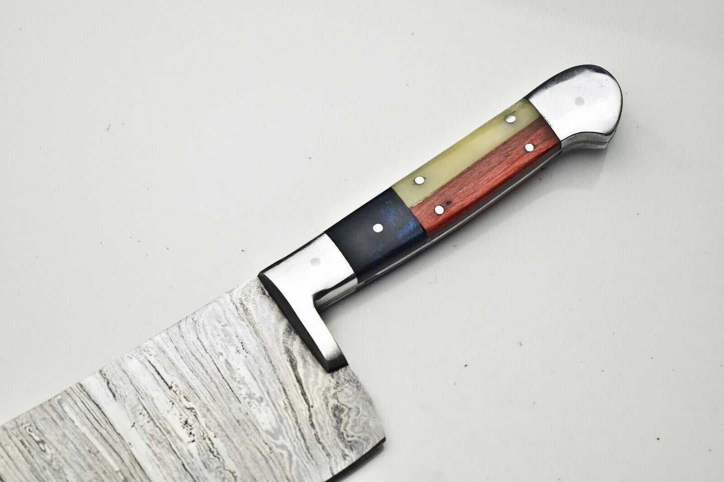 12.0" Custom Handmade Damascus Steel Chef Chopper Knife | Full Tang Kitchen Knife