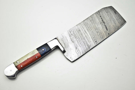12.0" Custom Handmade Damascus Steel Chef Chopper Knife | Full Tang Kitchen Knife