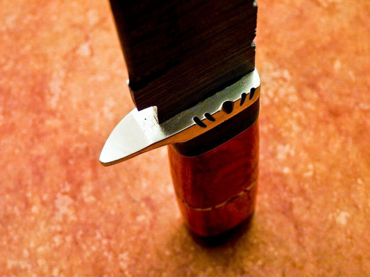 15 Inch Damascus Steel Bowie Knife with Hardwood Handle