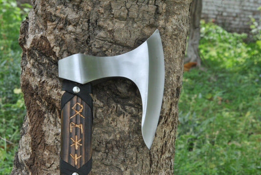 Handmade Ranger Viking Axe 24 Inch High Carbon Steel with Walnut Handle