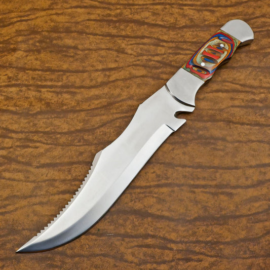 Handmade D2 Steel Full Tang Huge Bowie Knife | 12" Hunting & Sport Blade