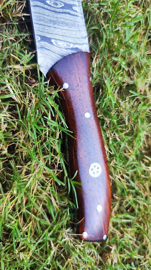 Custom Handmade Damascus Steel Kitchen Knife | Full Tang Fillet Chef Knife Gift