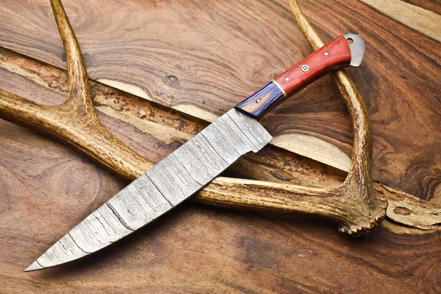 12 inch Handmade Damascus Steel Blade Kitchen Chef Full Tang Knife