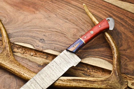 12 inch Handmade Damascus Steel Blade Kitchen Chef Full Tang Knife