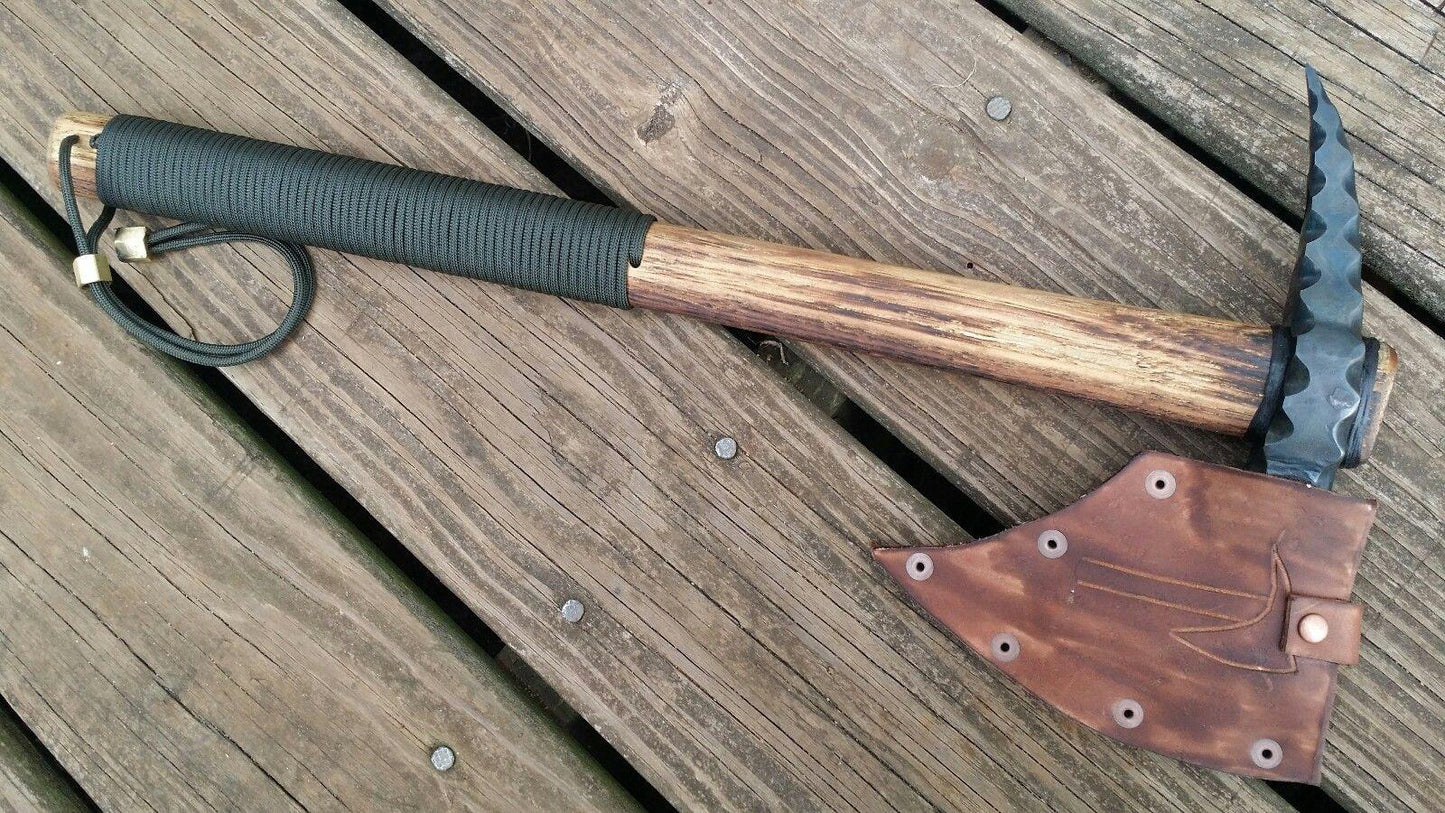 Hand-Forged Combat Spike Skull Crusher Tomahawk | Viking Axe