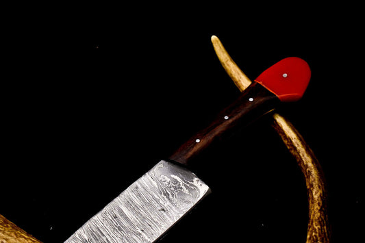 12" Handcrafted Damascus Steel Chef Knife Full Tang Kitchen Blade – Handmade & Unique