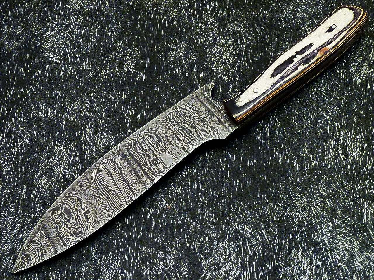 12.0" Handmade Damascus Steel Chef Knife – Professional Kitchen Knife with Hardwood Handle