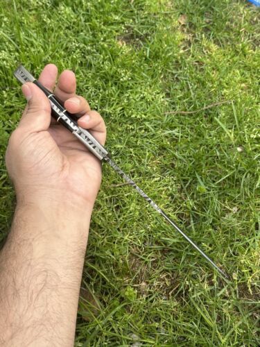 12" Handmade Damascus Steel Tracker Knife – Fixed Blade Hunting, Camping & Survival Tool