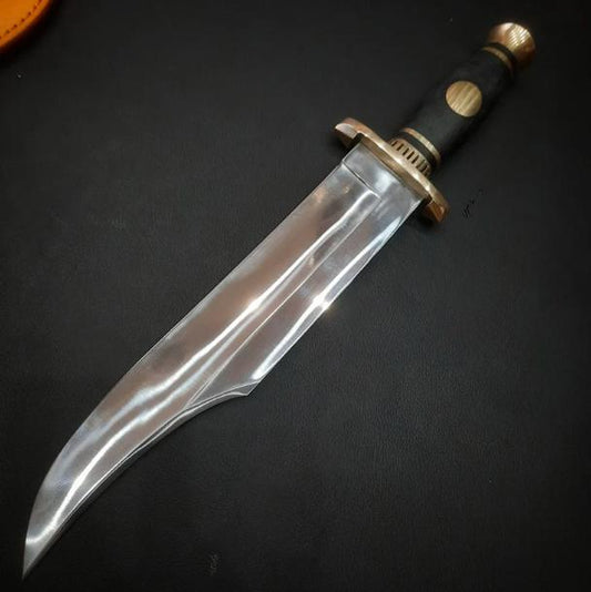 Custom Handmade D2/C430 Tool Steel High Polish Iron Mistress Bowie Knife – Hunting & Survival