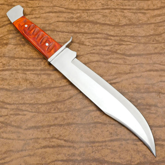 Extreme Duty D2 Bowie Knife | 12-Inch Blade with Pakka Wood Handle