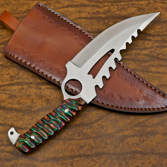 Titan 12-Inch D2 Steel Full Tang Huge Bowie Hunting Outdoor Knife