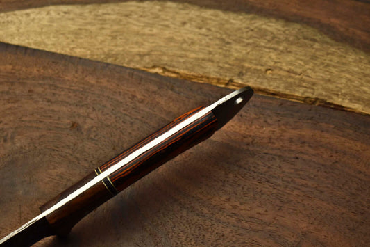 Custom Handmade Damascus Steel Blade Chef Knife Full Tang Sport Knife