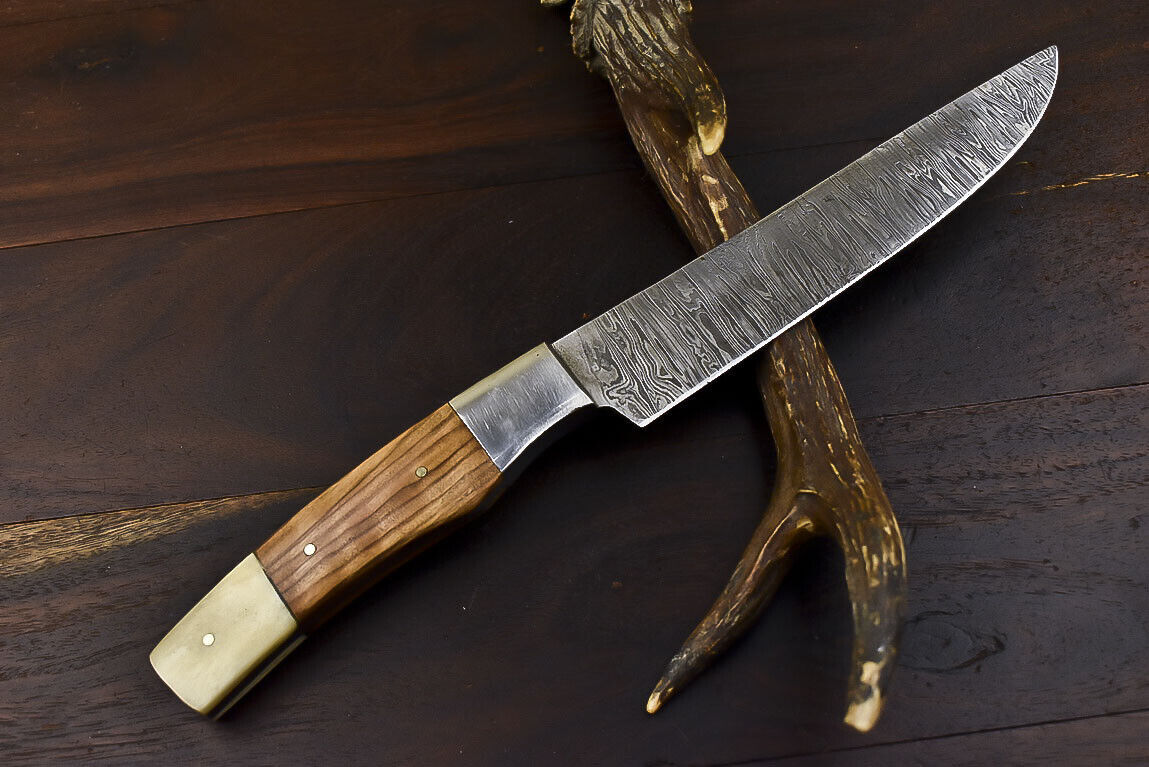 Damascus Steel Kitchen Chef Knife – Multi-Purpose Cooking & Camping Knife