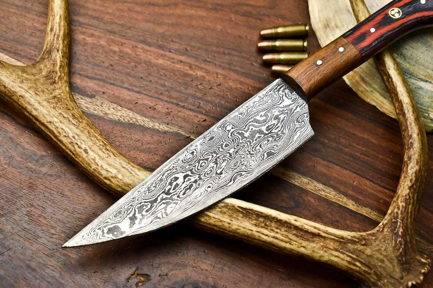 Damascus Steel Chef Knife – Full Tang Kitchen Knife