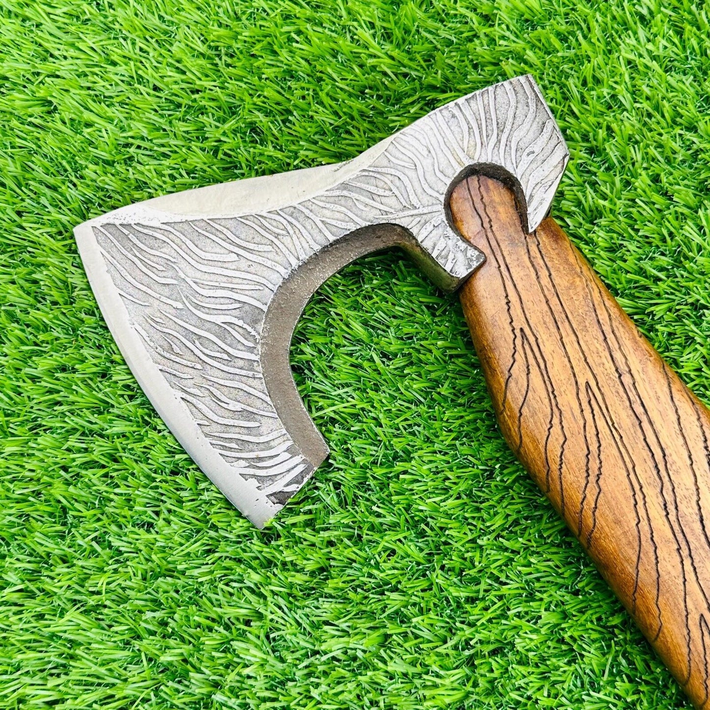 Custom Handmade Viking Tomahawk – High Carbon Steel Engraved Axe
