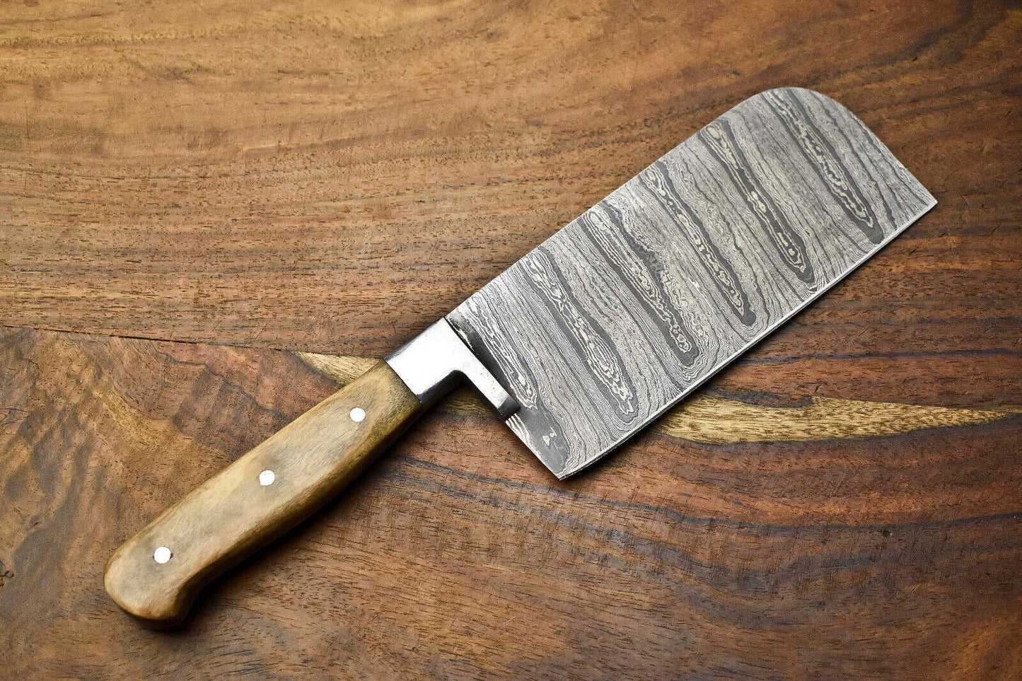 Full Tang Handmade Damascus Steel Chef Knife – Durable & Razor Sharp