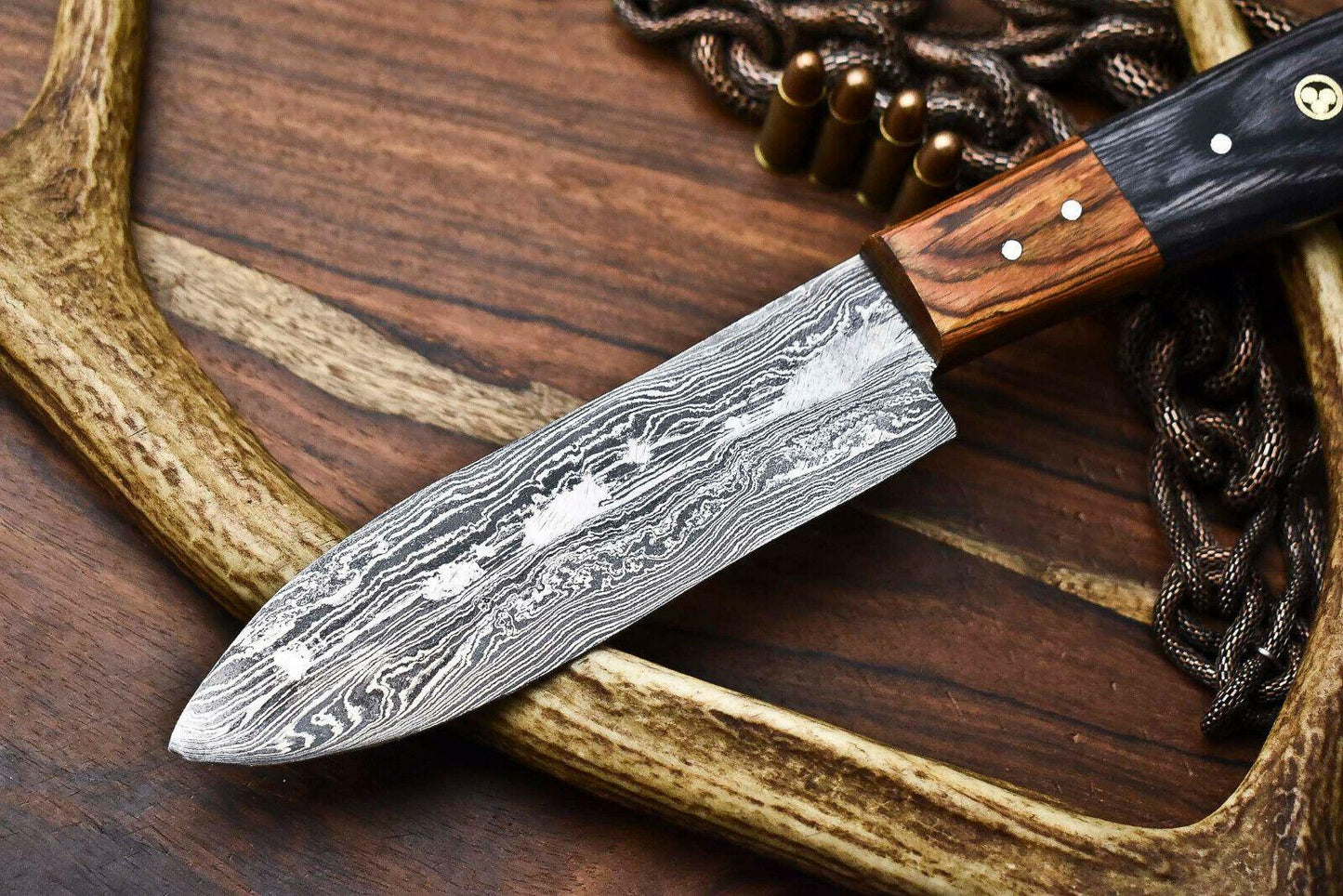 Custom Handmade Damascus Steel Chef Knife – Full Tang